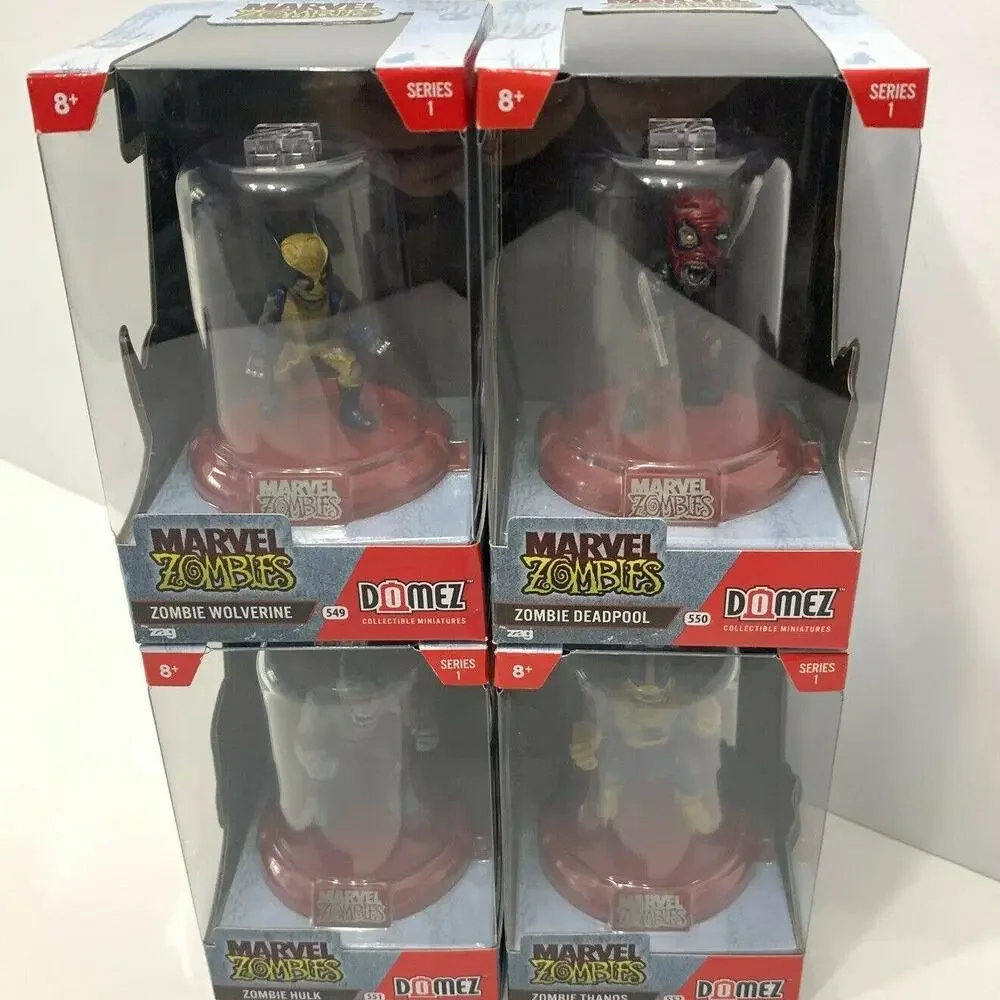 Domez Marvel Zombies Wolverine Deadpool Thanos Hulk Series 1- 4 Pack 549 - 552